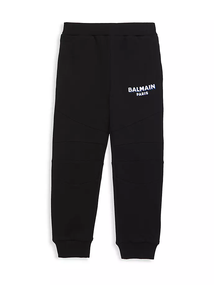 

Джоггеры с логотипом для маленьких мальчиков и мальчиков Balmain, черный