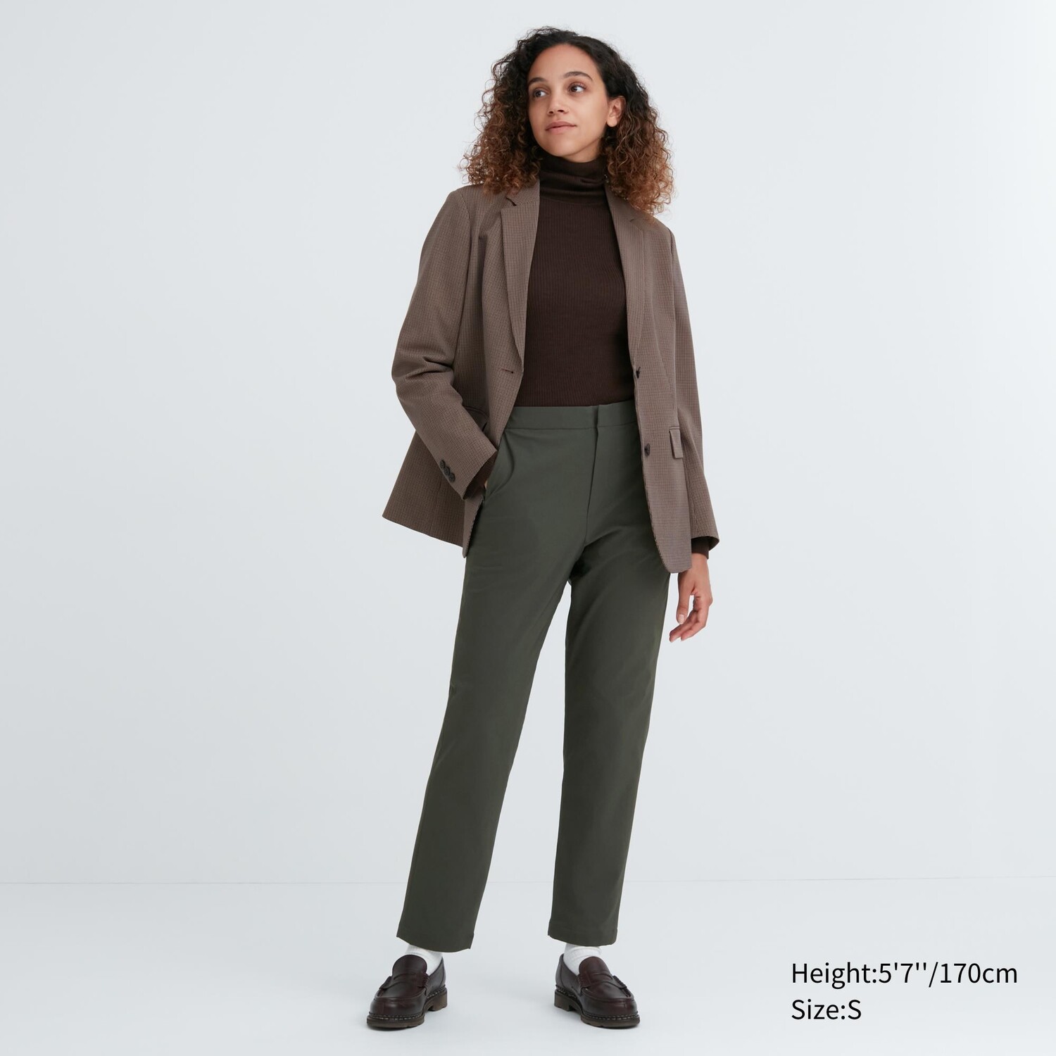 

Брюки UNIQLO heattech на термальной подкладке, темно-зеленый