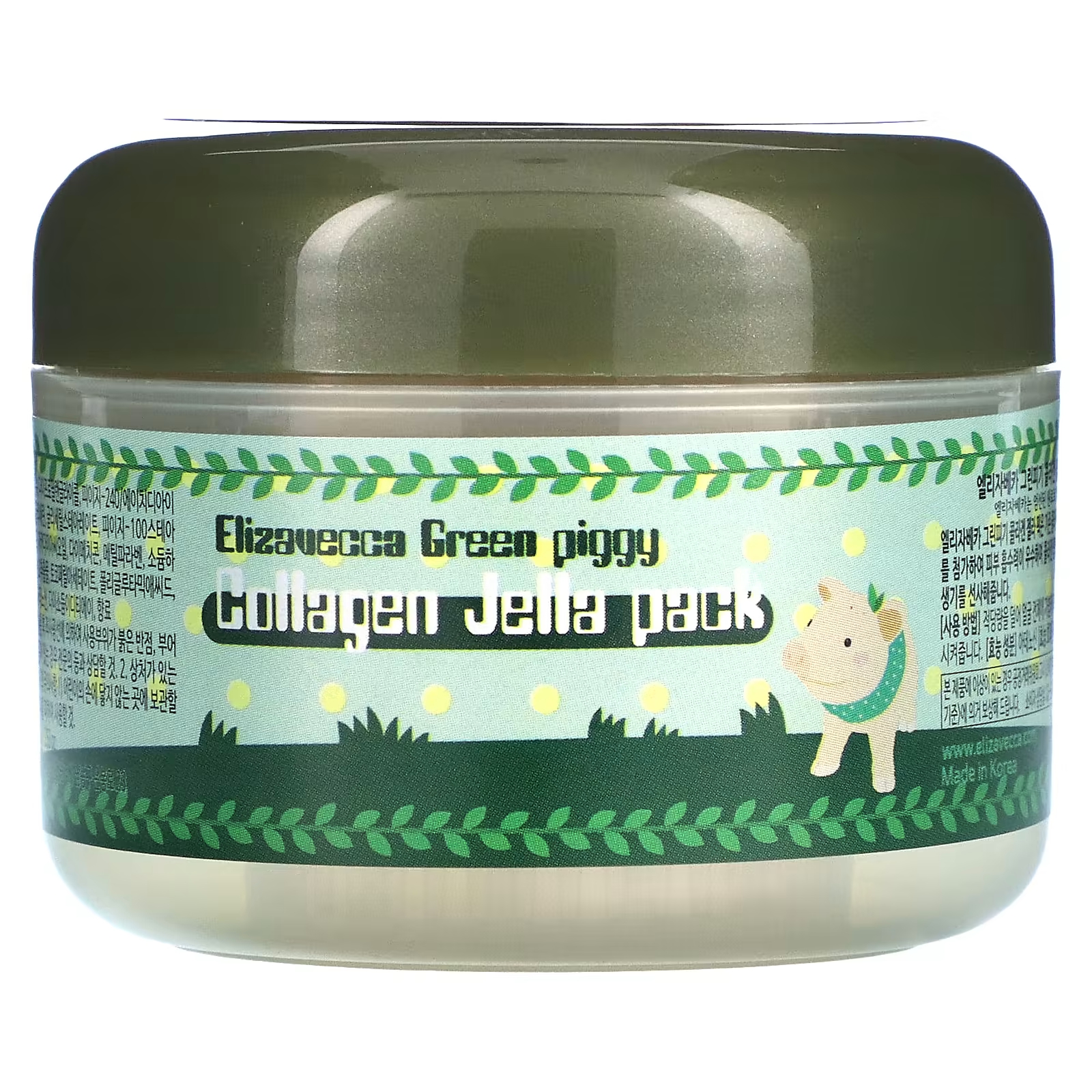 elizavecca маска для лица гелевая с коллагеном green piggy collagen jella pack Маска для лица Elizavecca Green Piggy Collagen Jelly Pack желеобразная, 100 г