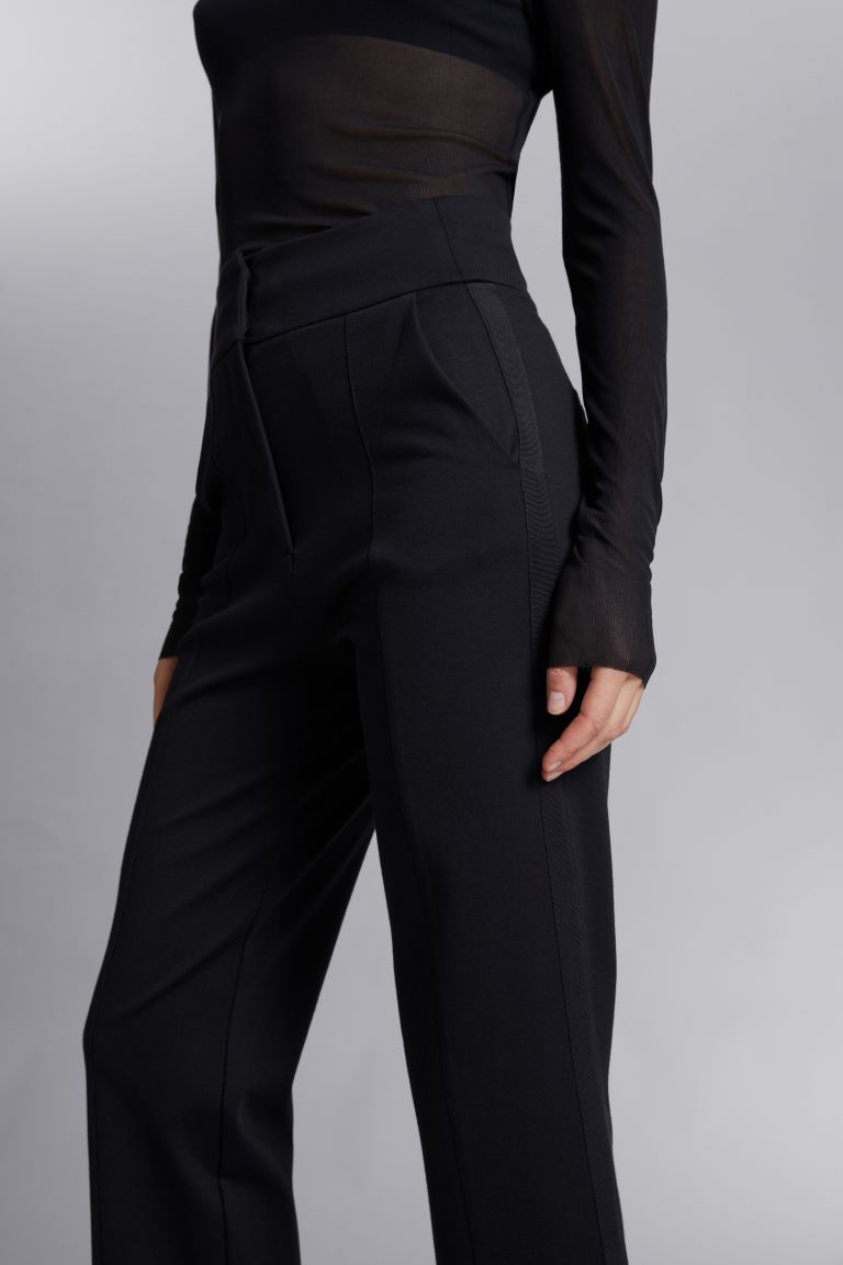 Элегантные брюки H&M, черный элегантные брюки h