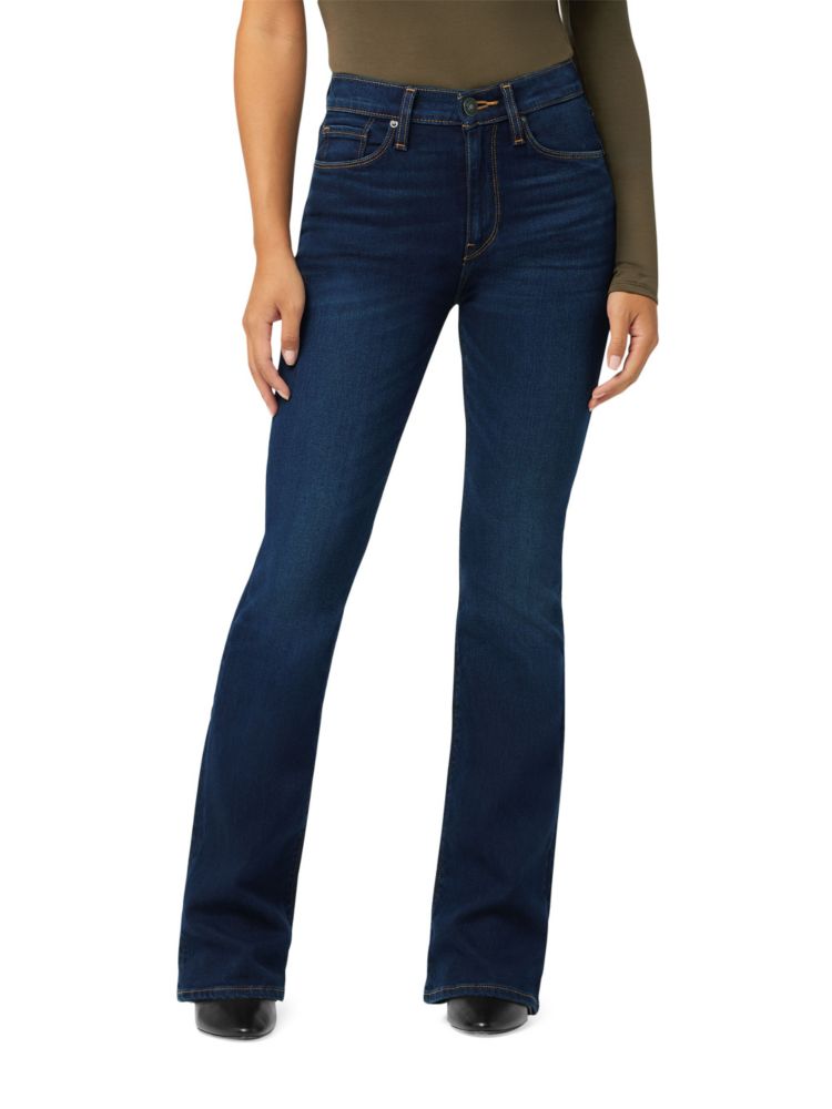 цена Эластичные джинсы Bootcut с высокой посадкой Barbara Hudson, темно-синий