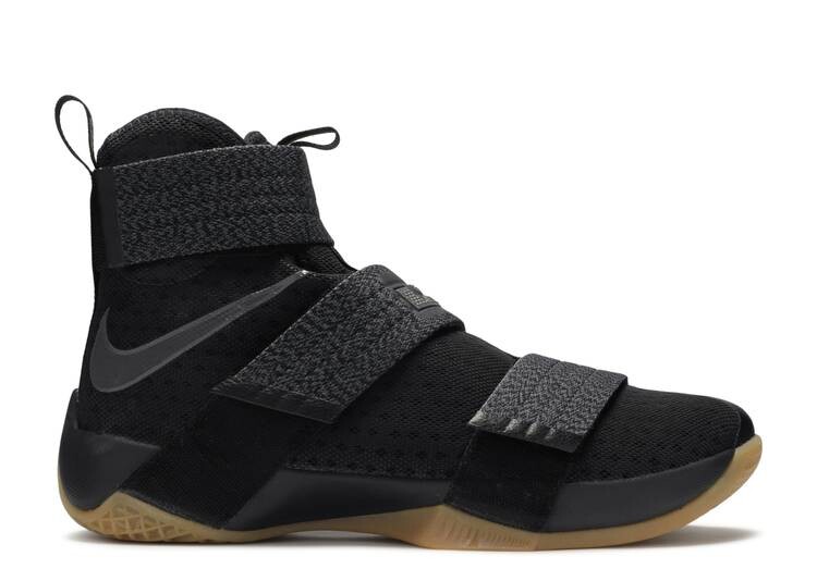 Кроссовки Nike LEBRON SOLDIER 10 SFG 'BLACK GUM', черный