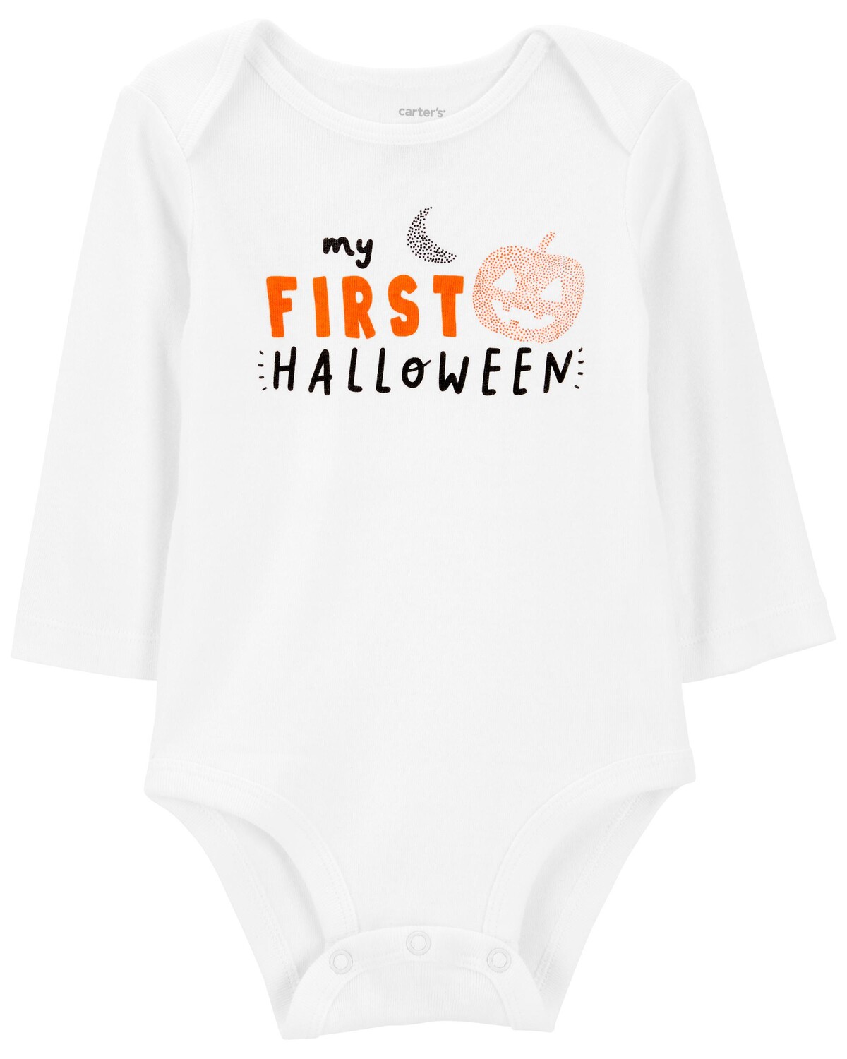 

Боди с длинными рукавами Baby My First Halloween Carter's, белый