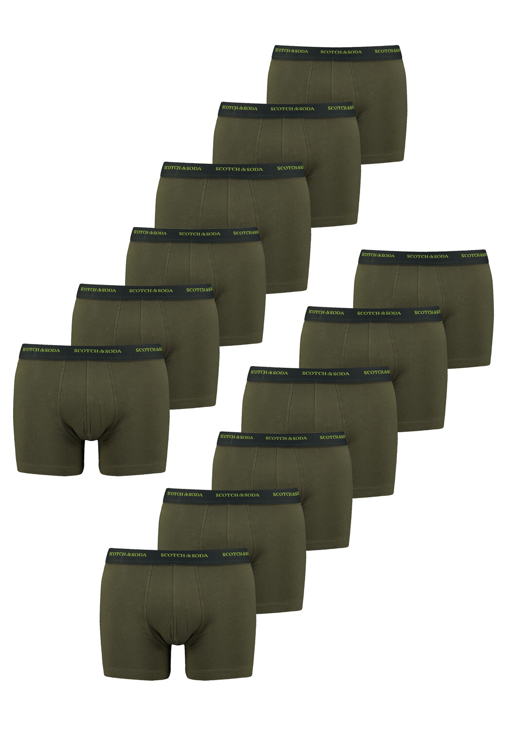 

Боксеры Scotch & Soda Boxershorts SCSO Men Base Logo Boxer 12 шт, оливковый