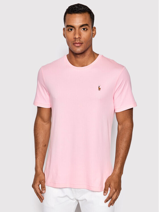 

Футболка узкого кроя по индивидуальному заказу Polo Ralph Lauren, розовый