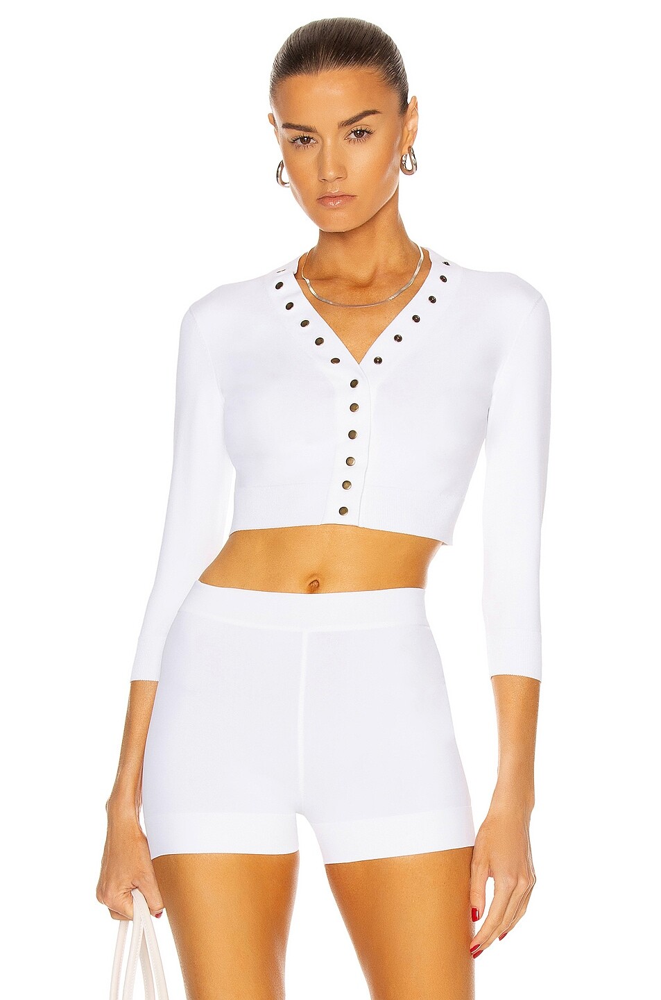 

Кардиган Alaïa Viscose, цвет Blanc