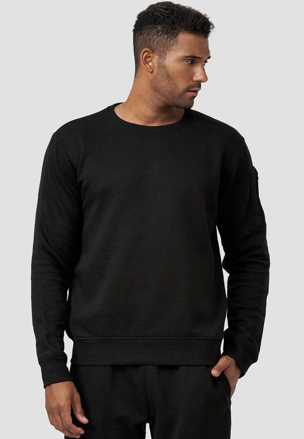 

Толстовка EGOMAXX Pullover ohne Kapuze, черный