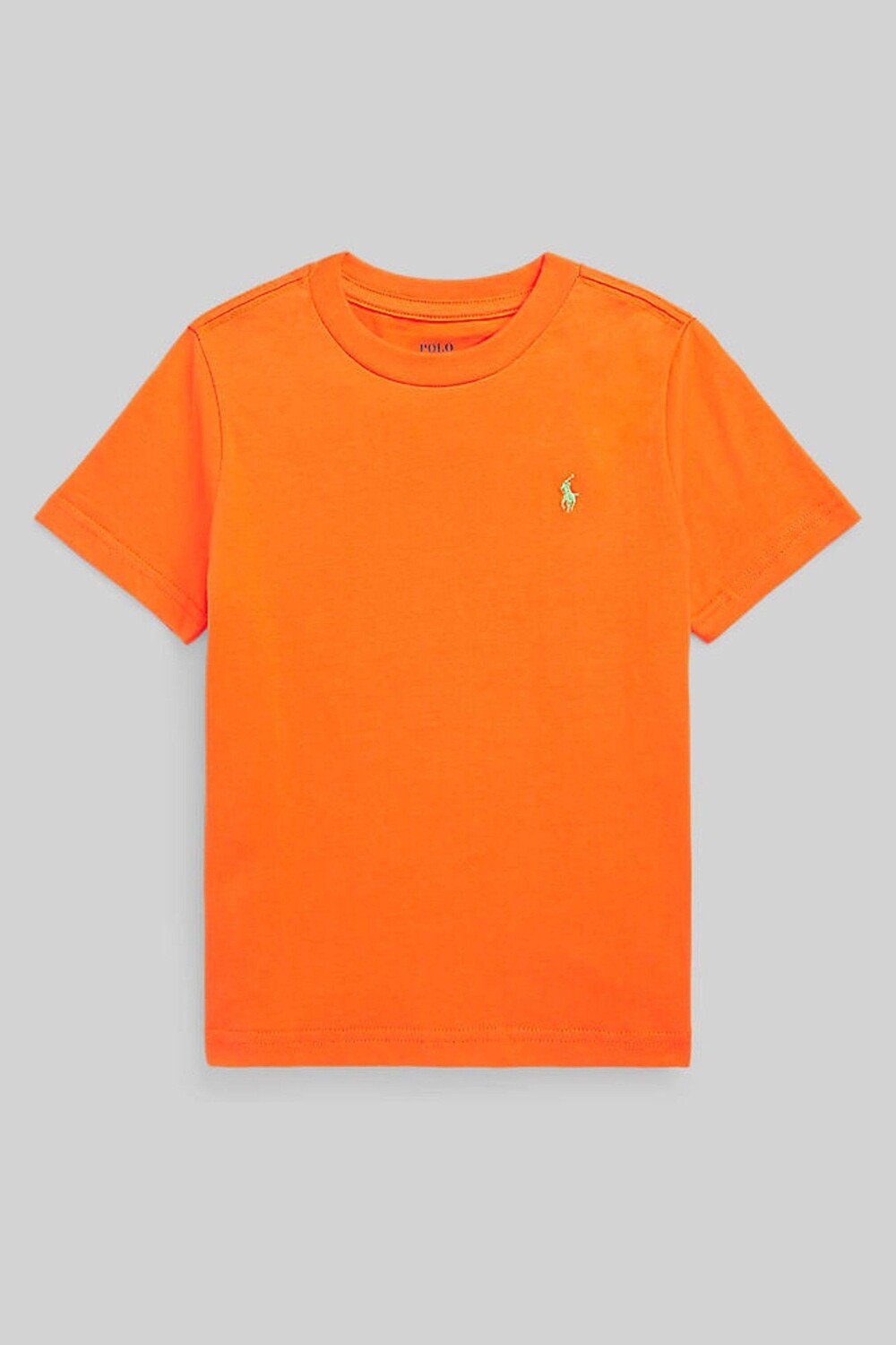 

Хлопковая футболка для мальчика с логотипом Polo Ralph Lauren, оранжевый