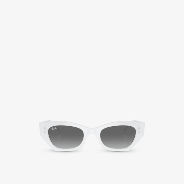 Rb4430 zena солнцезащитные очки из ацетата неправильной оправы Ray-Ban, белый