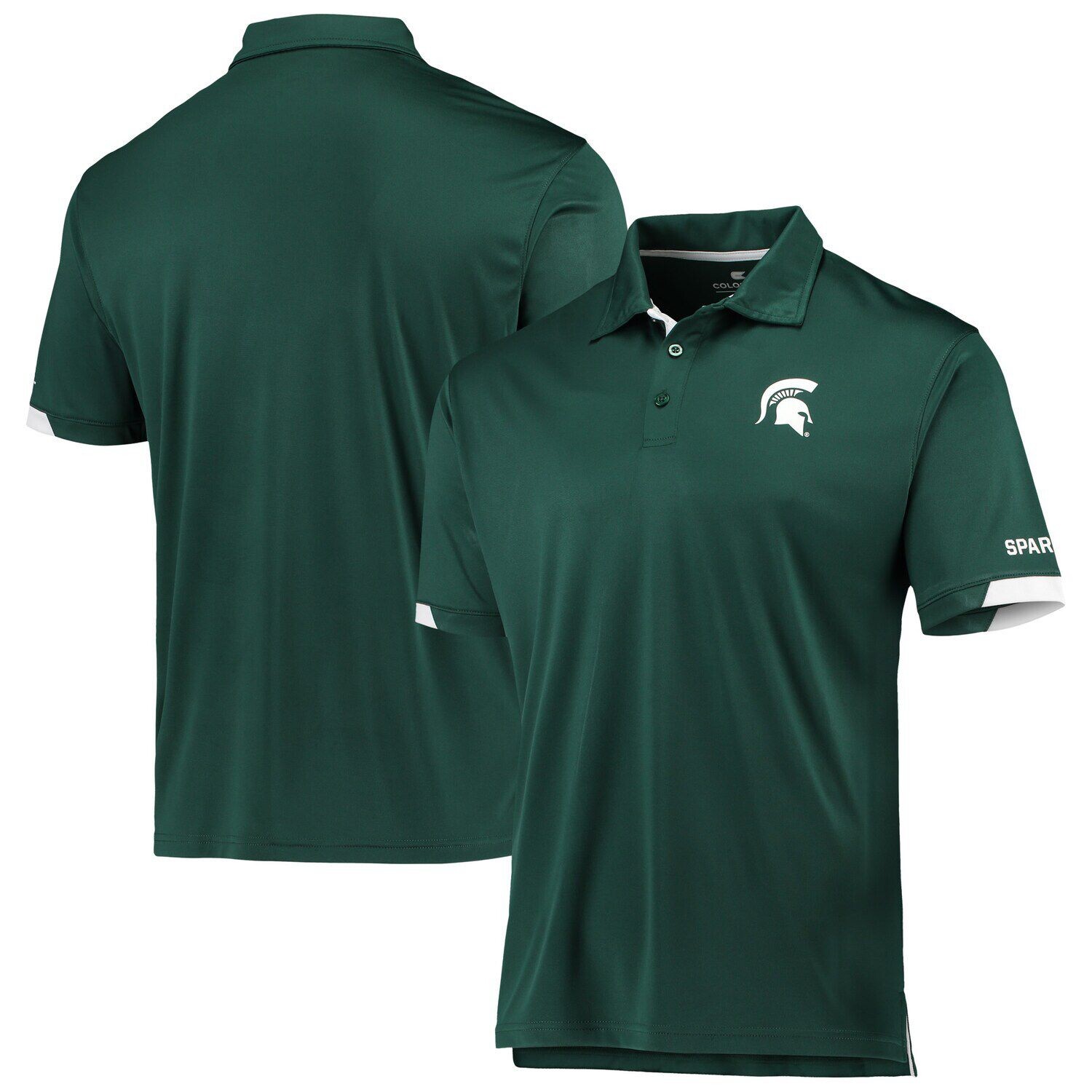 

Мужская футболка-поло Green Michigan State Spartans Santry Colosseum