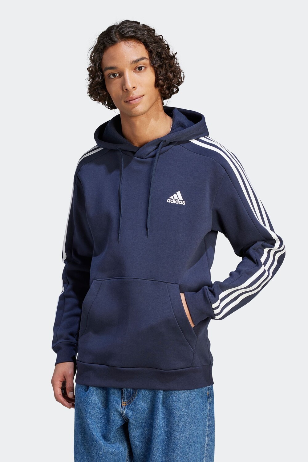 

Флисовая толстовка с 3 полосками Sportswear Essentials adidas, синий