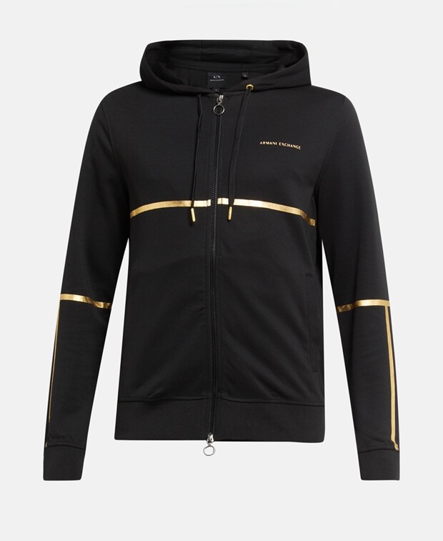 

Толстовка с капюшоном Armani Exchange, черный