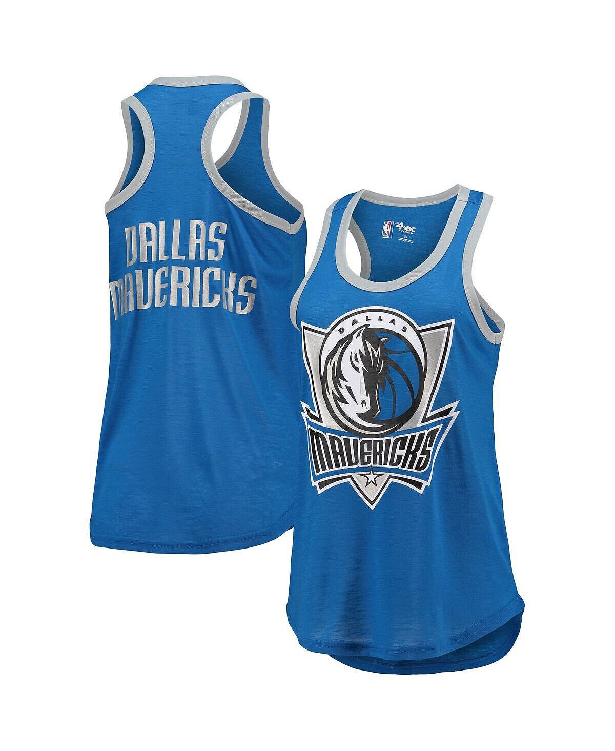 

Синяя женская майка Dallas Mavericks Showdown Burnout G-III 4Her by Carl Banks, синий