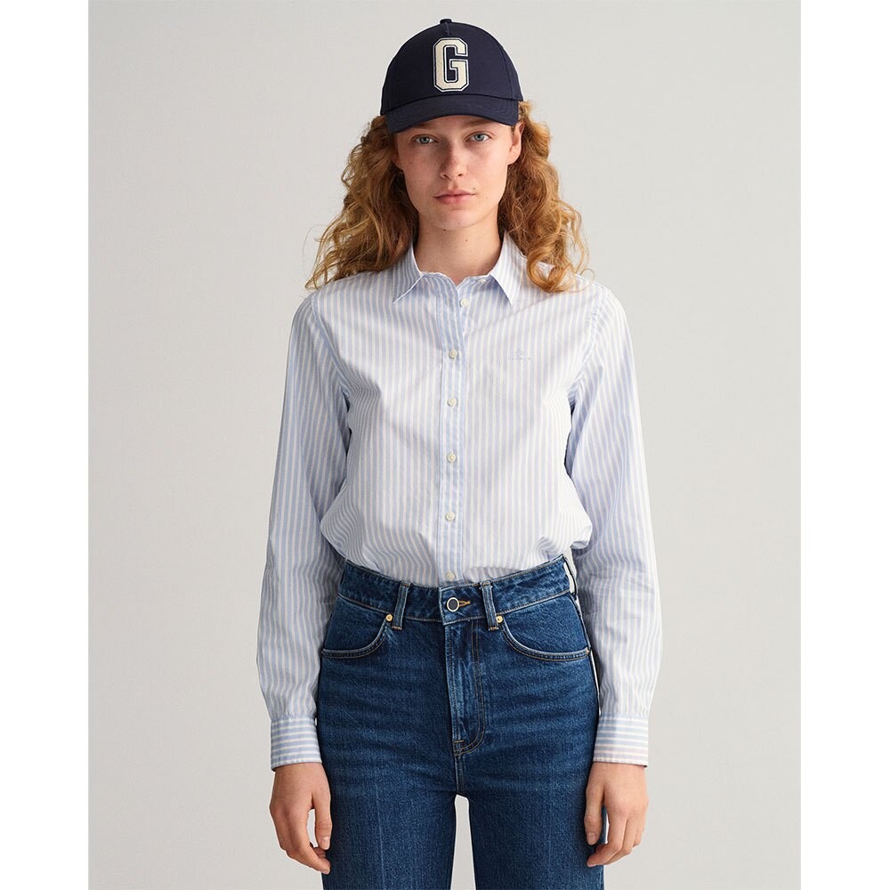 

Рубашка Gant Reg Broadcloth Striped, синий