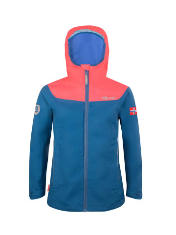 

Дождевик Trollkids Bergen, цвет Mitternachtsblau/Coral