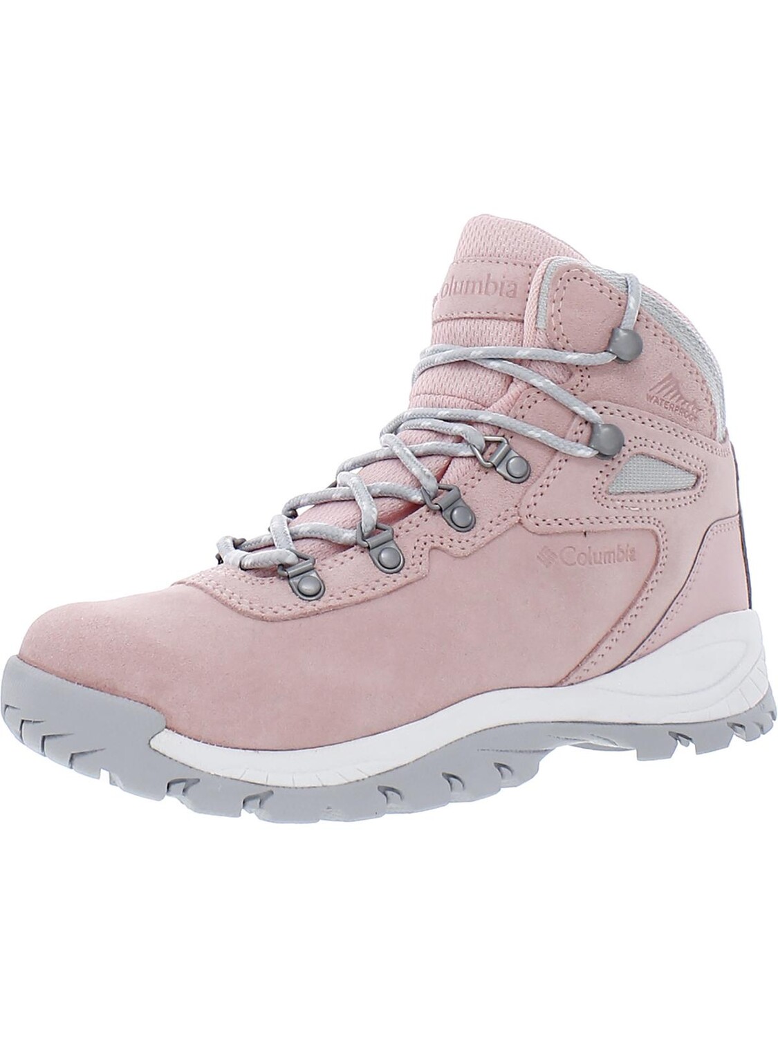 

Женские кожаные походные ботинки на шнуровке Newton Ridge Plus Columbia, цвет Vintage Pink/Nimbus Grey