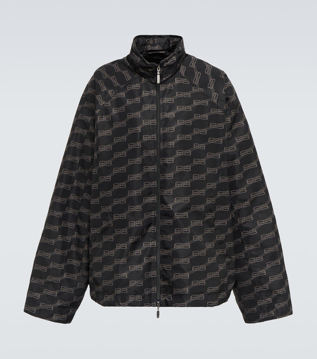 

Жаккардовый пуховик с логотипом Balenciaga, черный