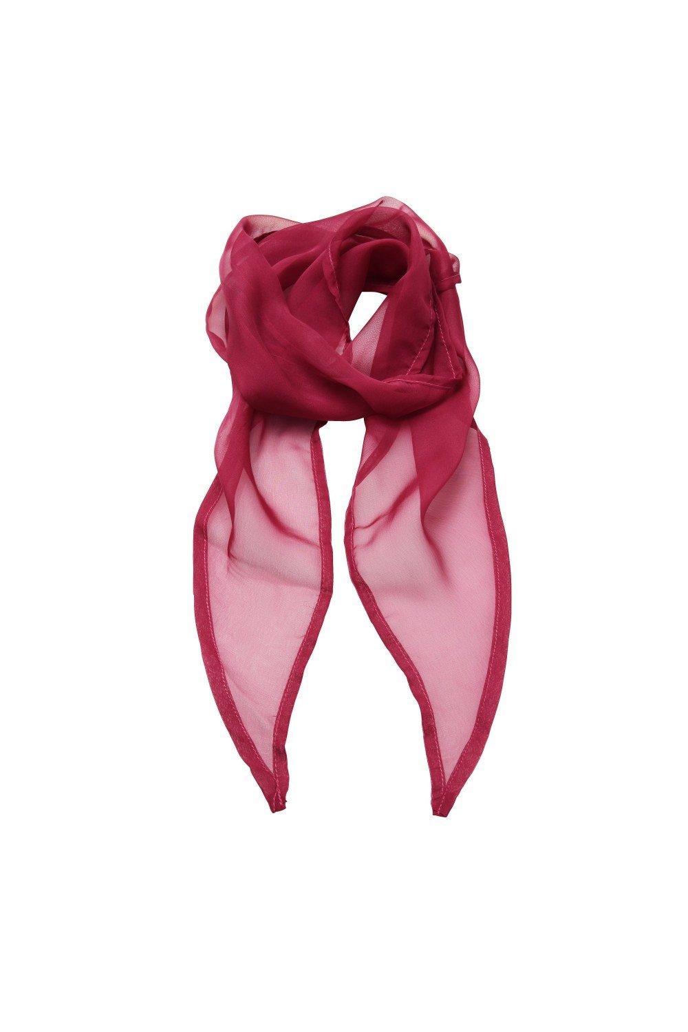 Деловой шифоновый деловой шарф Premier, розовый