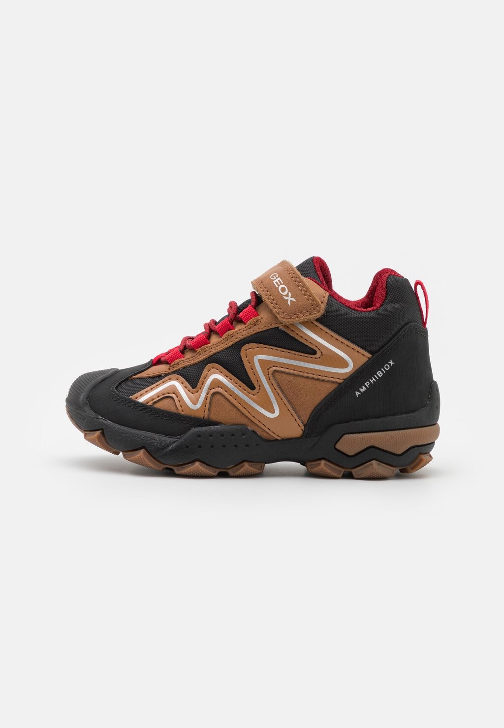 

Кроссовки высокие BULLER BOY ABX Geox, цвет cognac/red