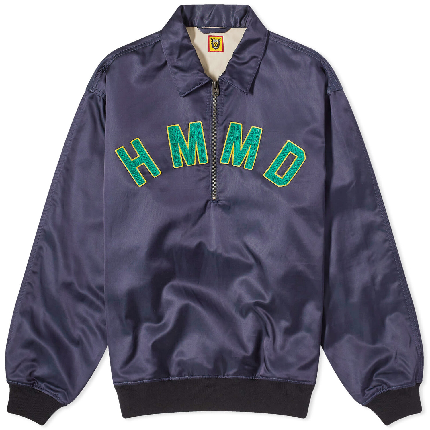 

Рубашка Human Made Half Zip Pullover Sweatshirt, темно-синий