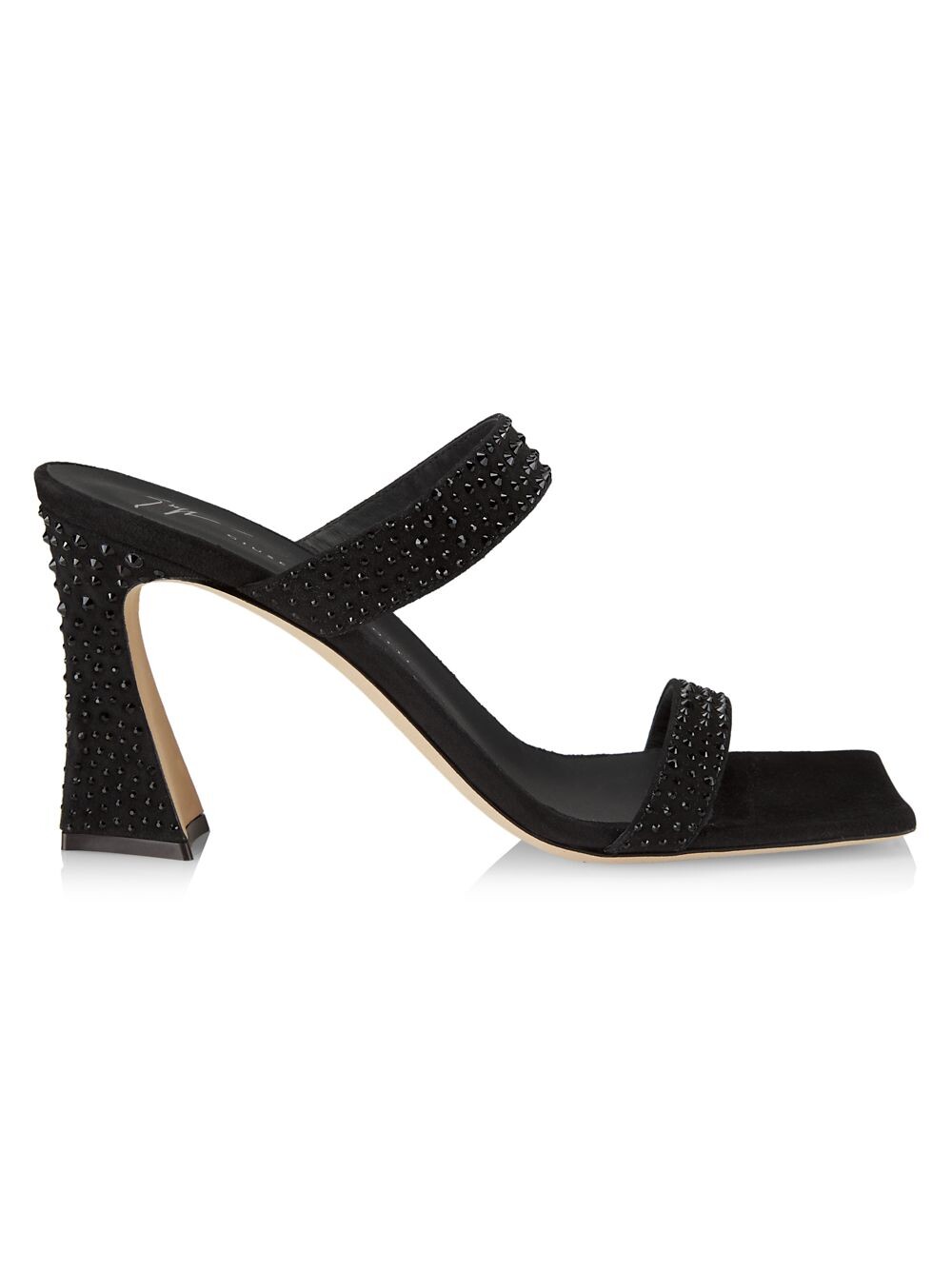 

Замшевые сандалии Vanilla 85MM с кристаллами Giuseppe Zanotti, неро