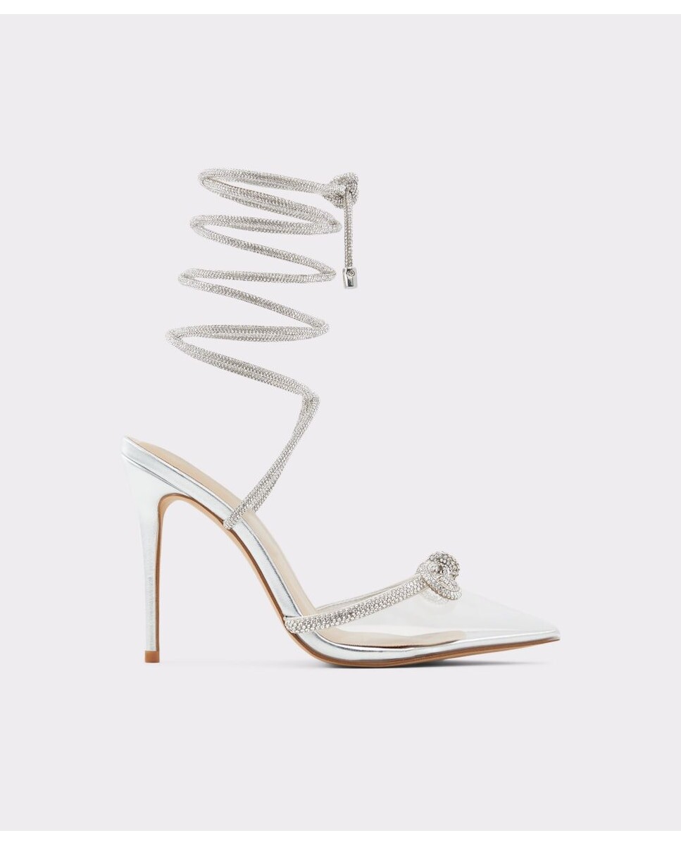 

Женские серебряные туфли-лодочки с пяткой на пятке Aldo, серебро