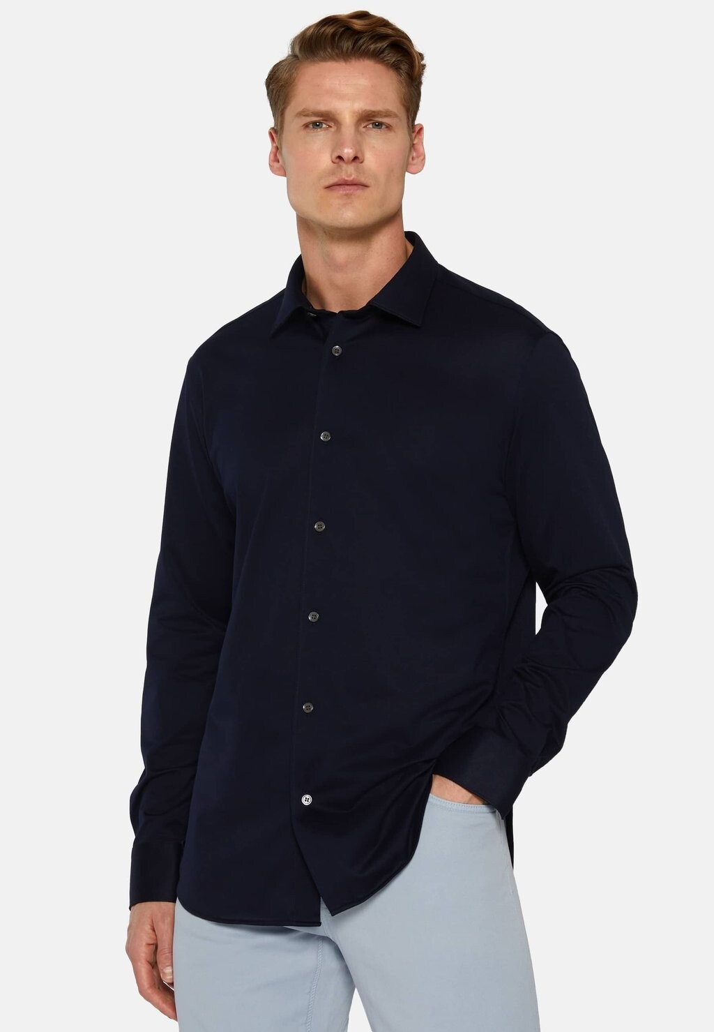 

Рубашка B TECH Boggi Milano, цвет navy blue