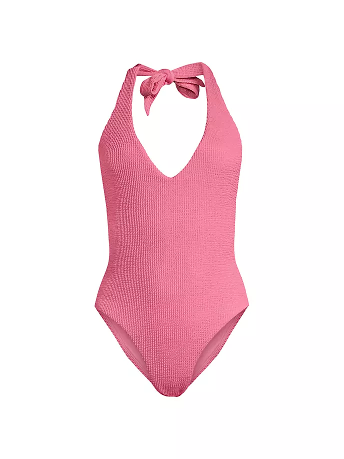 

Цельный купальник Salis с лямкой на шее Veronica Beard, цвет pink sherbert