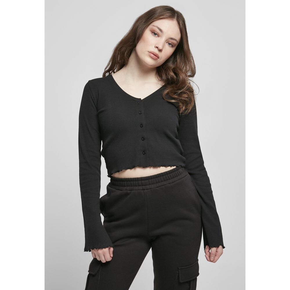 

Свитер Urban Classics Cropped Rib, черный