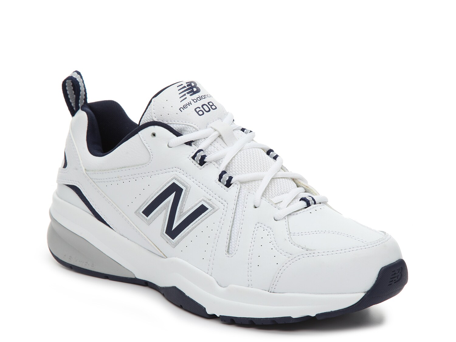 Кроссовки мужские New Balance 608 V5, белый / темно-синий кроссовки кожаные на шнуровке 42 белый