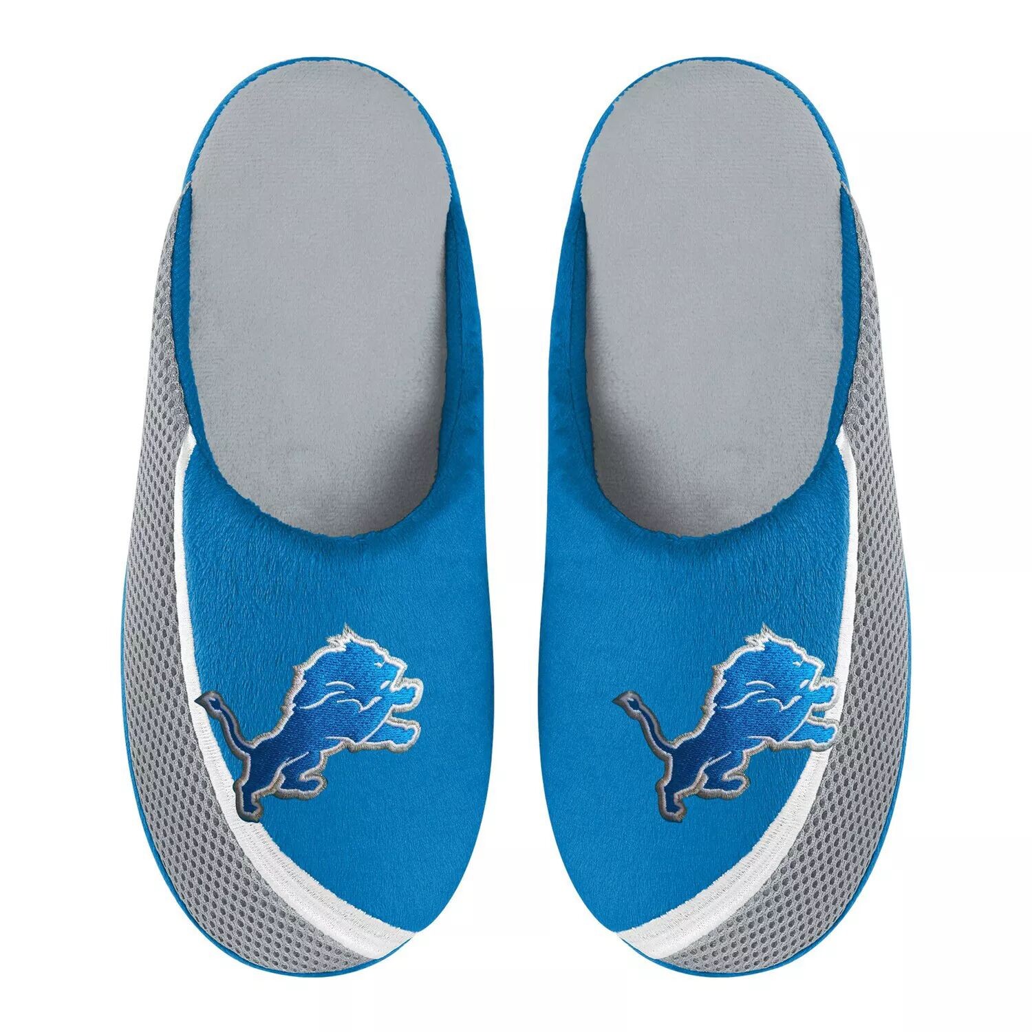 

Молодежные тапочки FOCO Detroit Lions с цветным краем и большим логотипом Unbranded