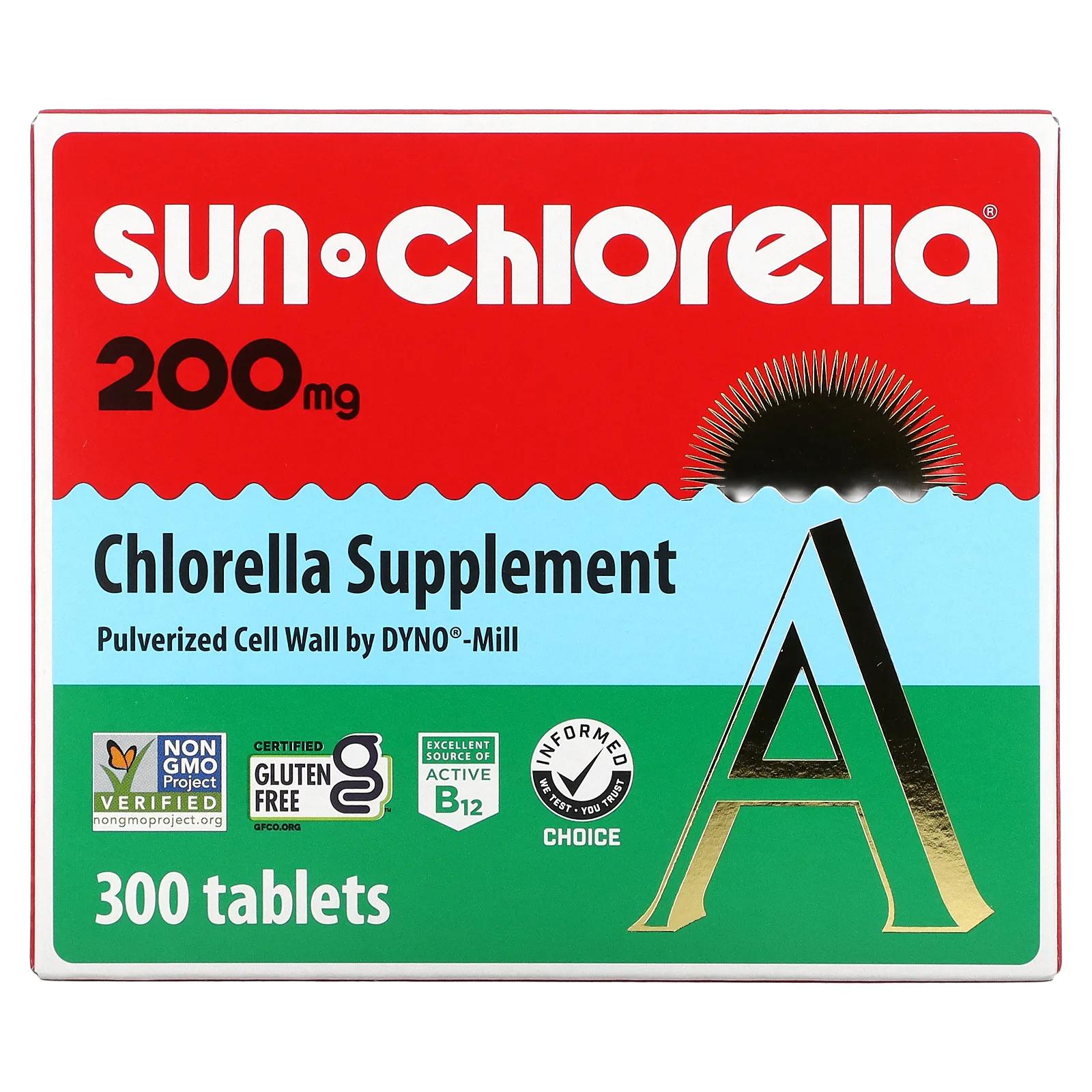 Sun Chlorella Витамин А (хлорелла) 200 мг 300 таблеток