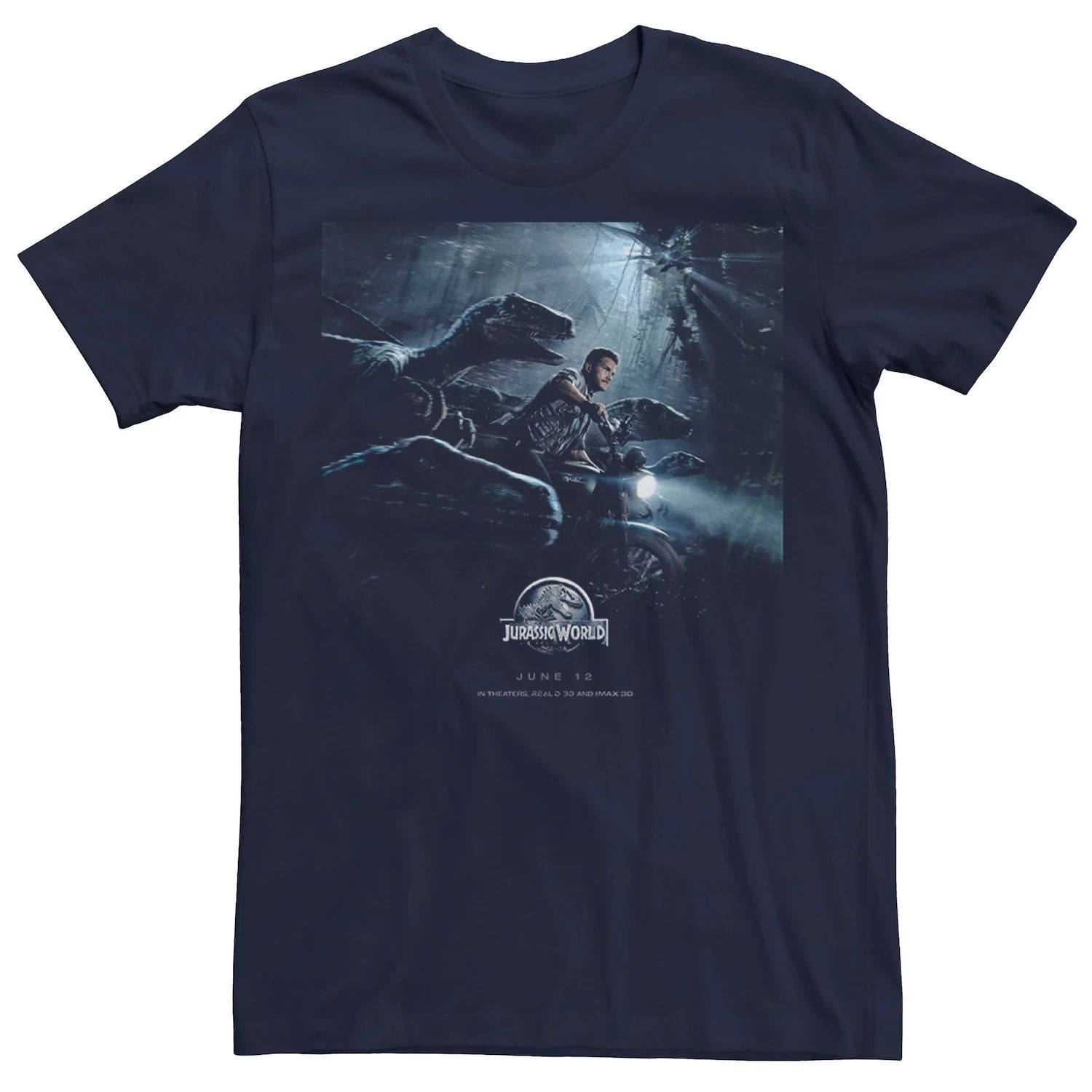 Мужская футболка с плакатом Owen Raptors Jurassic World