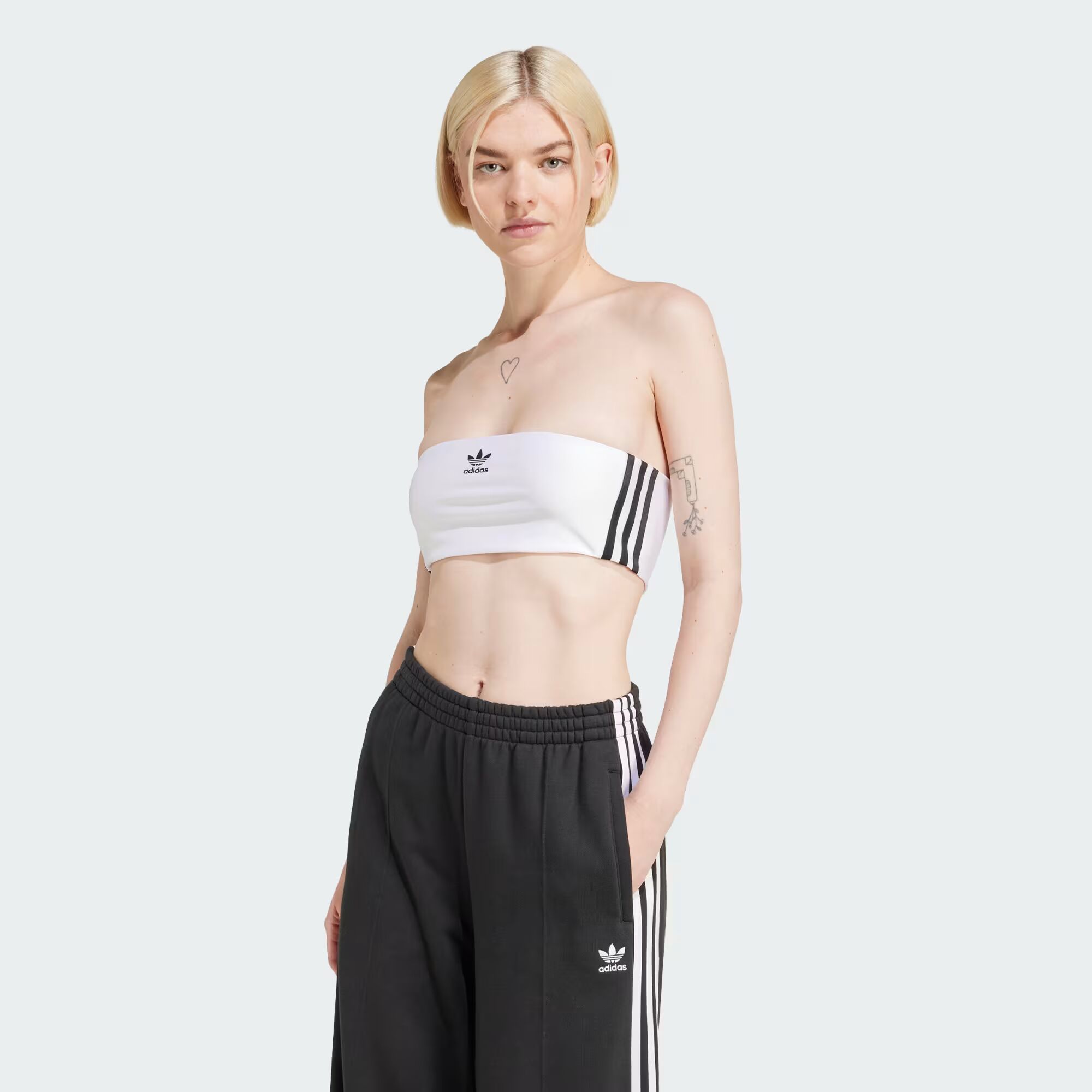 

Топ-труба Adicolor с 3 полосками Adidas, цвет White