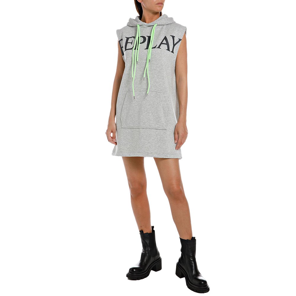 

Короткое платье Replay W9037.000.23510 Sleeveless, серый