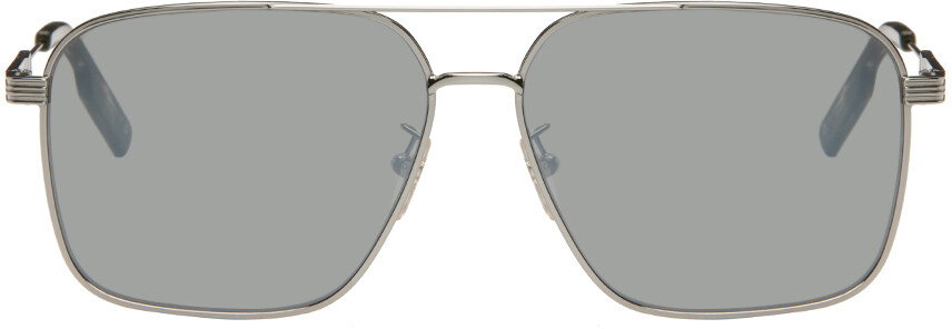 

Серебряные солнцезащитные очки-авиаторы ZEGNA