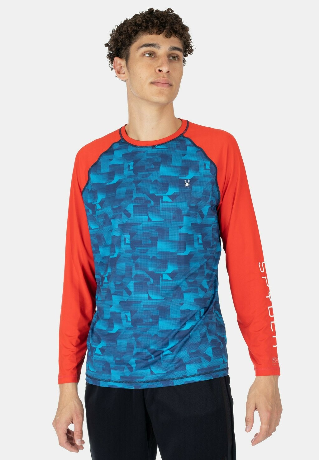 

Футболка с длинным рукавом Rashguard Spyder, цвет navy