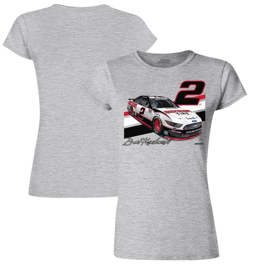 

Футболка с коротким рукавом Team Penske Brad Keselowski, серый
