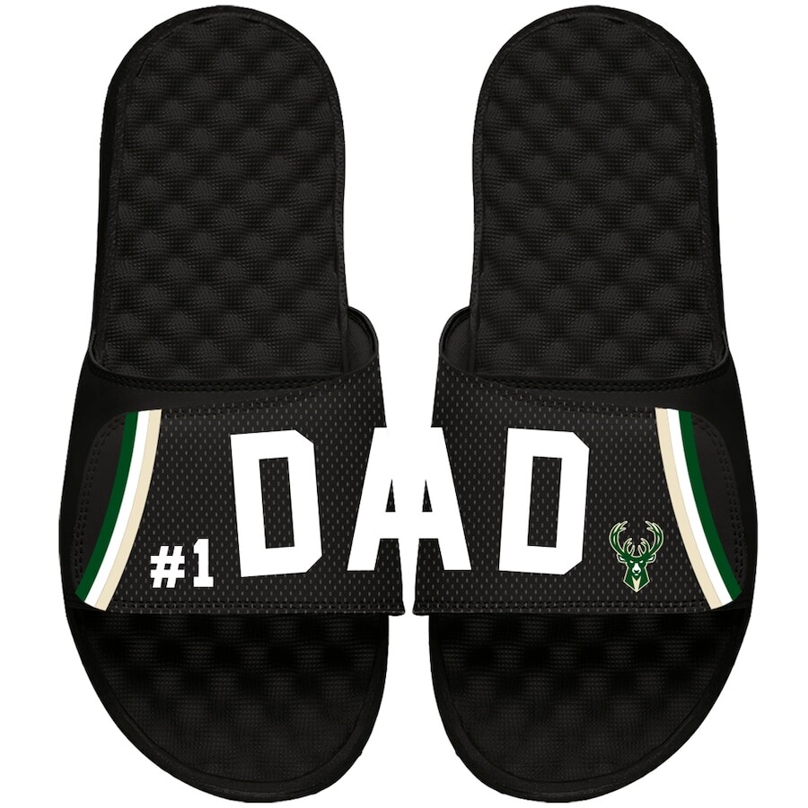 

Шлепанцы ISlide Milwaukee Bucks, черный