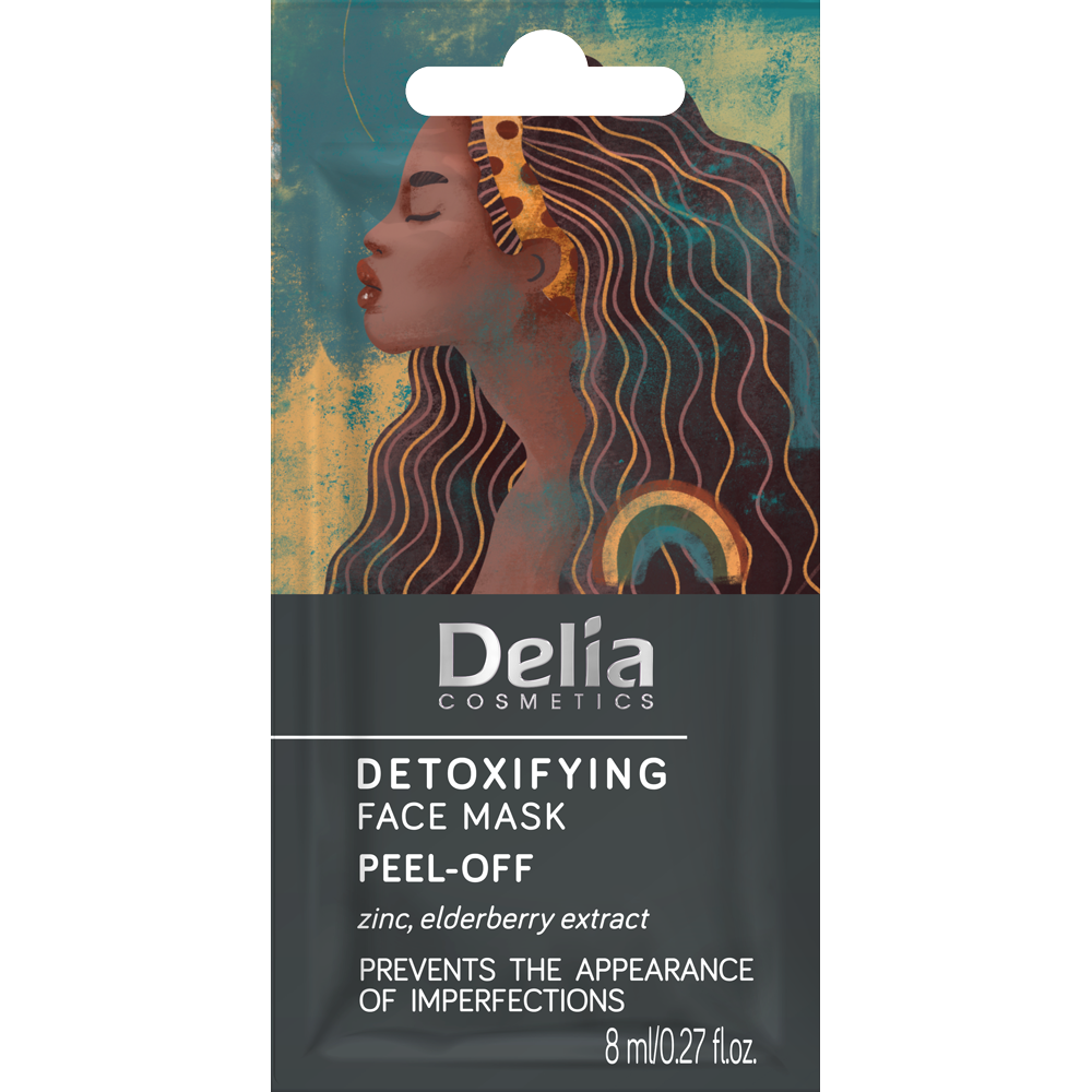 Детоксицирующая маска-пленка для лица Delia Detoxifying, 8 мл