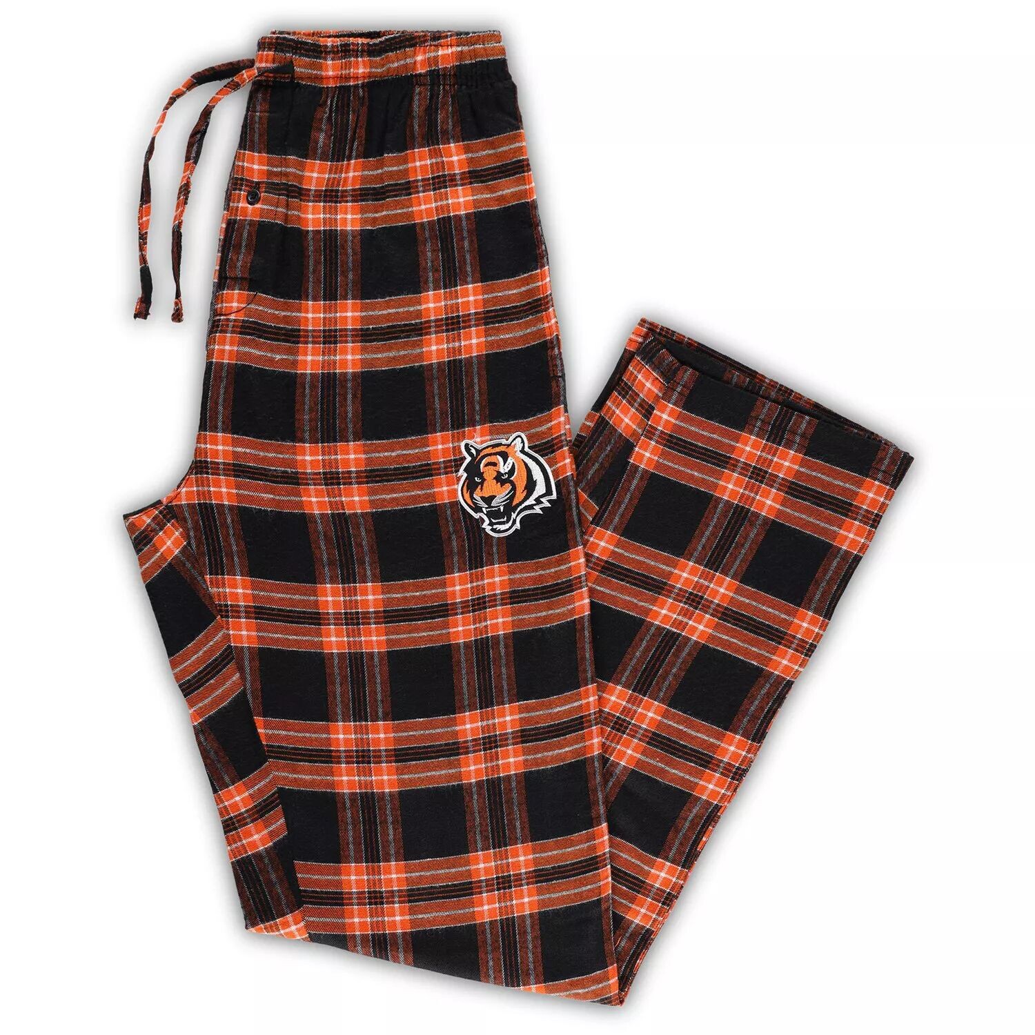 

Мужские спортивные черно-оранжевые фланелевые пижамные штаны Cincinnati Bengals Big and Tall Ultimate