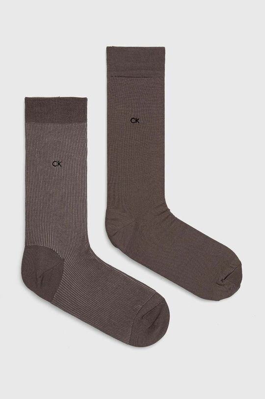 

Носки , 2 пары Calvin Klein, серый
