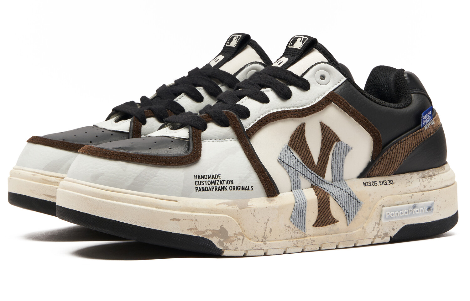 

Кроссовки MLB Chunky Liner Skateboarding Shoes Unisex Low-top Back/Brown, черный/коричневый