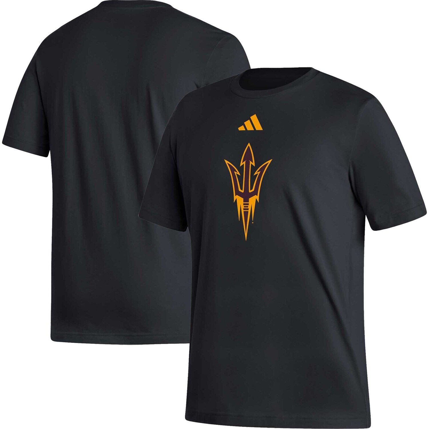

Мужская черная футболка с логотипом Arizona State Sun Devils Fresh adidas