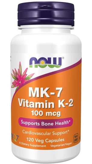 Now Foods, Витамин К2 100 мкг - 120 капсул витамин k2 now foods 100 мкг 100 растительных капсул