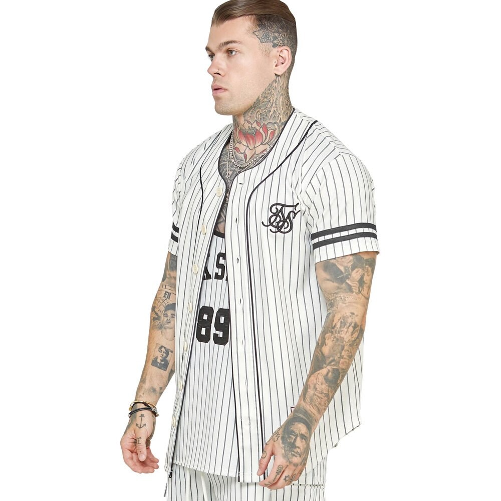 

Рубашка с коротким рукавом Siksilk Baseball, бежевый