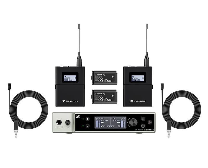 Беспроводная петличная микрофонная система Sennheiser EW-DX MKE2 SET (Q1-9) Digital UHF Wireless Lavalier Microphone System