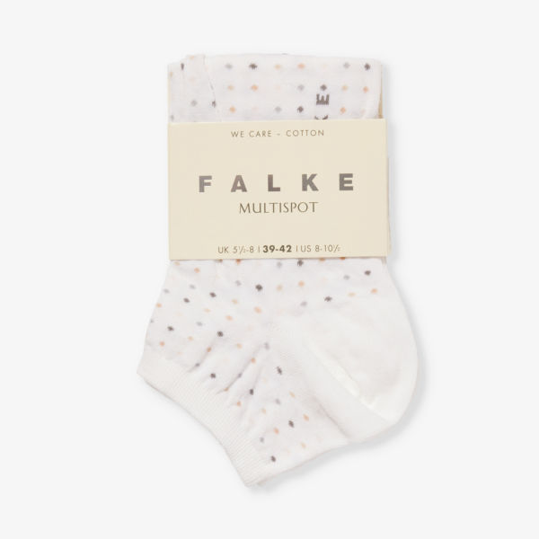 Носки из эластичного хлопка с завышенной талией в нескольких точках Falke, белый