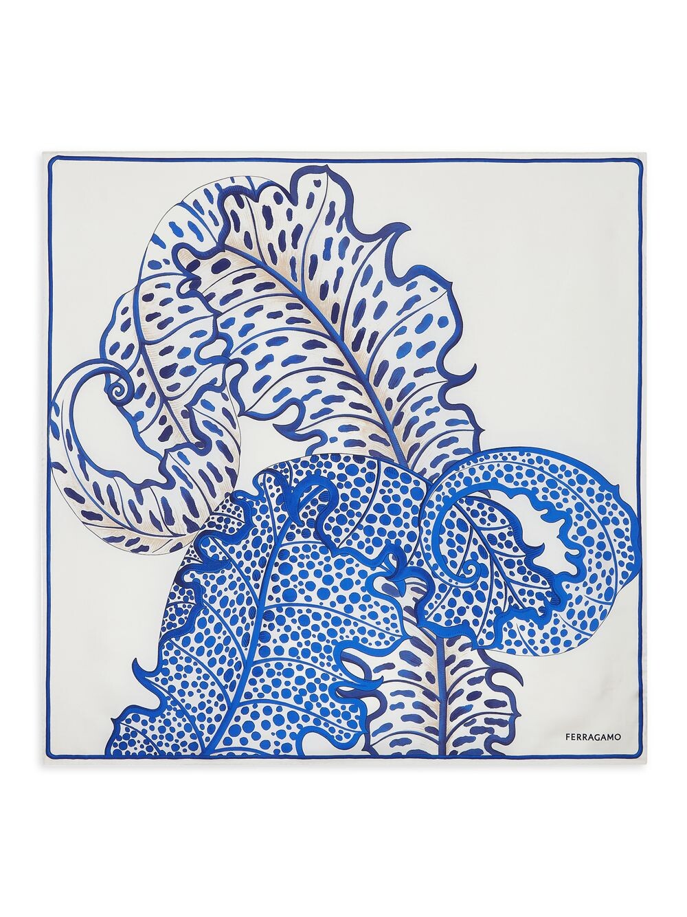

Шелковый шарф Fo Foliage FERRAGAMO