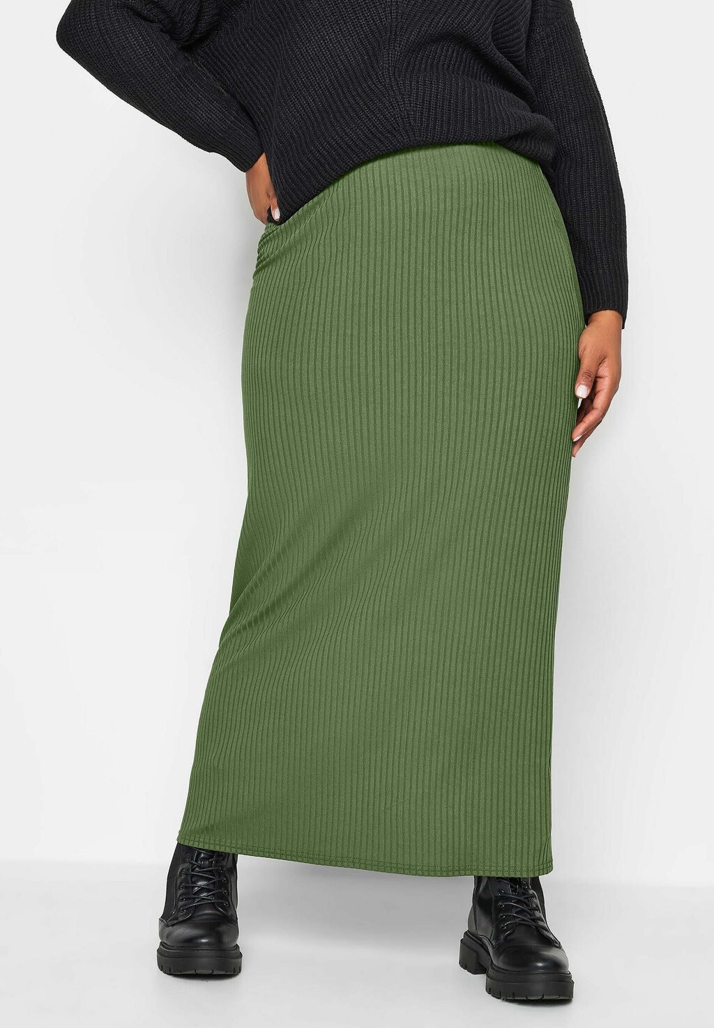 

Юбка макси Yours Clothing, цвет khaki
